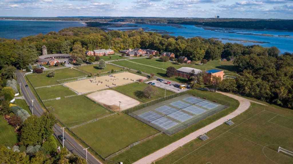 Aerial view of The Knox School campus